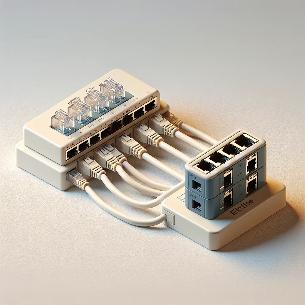 What is the difference between an Ethernet splitter and an Ethernet switch?