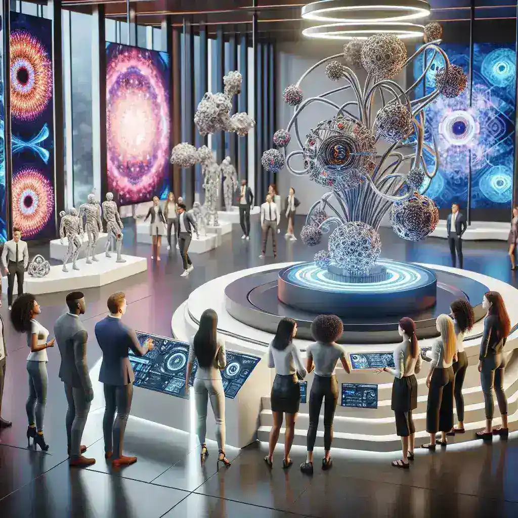 "AI-generated museum exhibit created by Meta Horizon, showcasing innovative learning tools for U.S. educators, enhancing classroom experiences with immersive technology."
