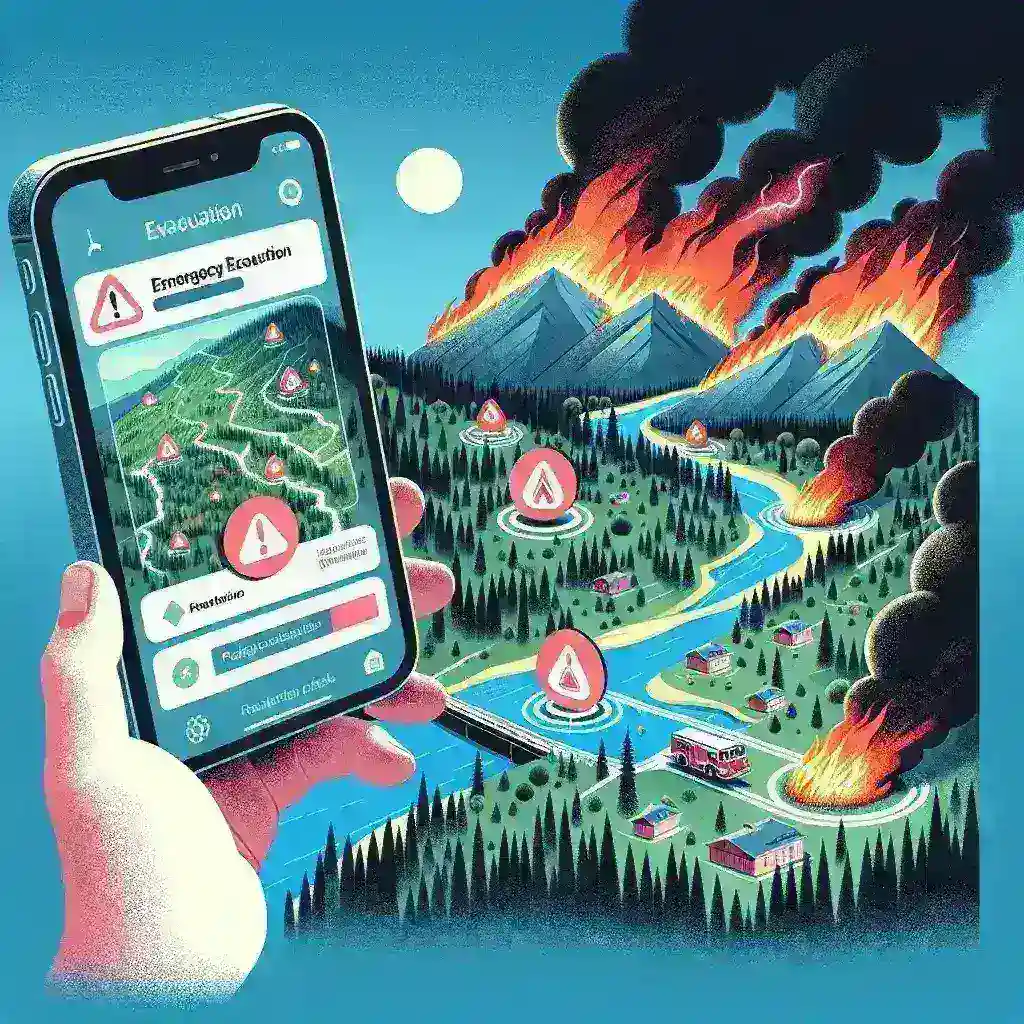 "Samsung SmartThings integration with wildfire evacuation systems enhancing home safety and emergency preparedness"